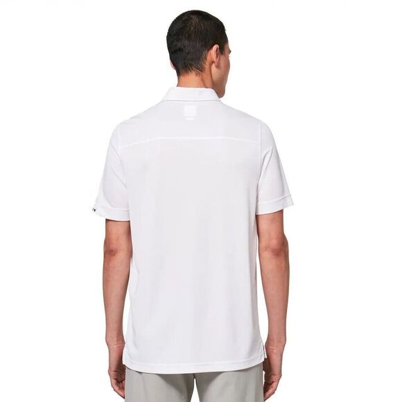 Oakley Men's Aero Ellipse‎ Golf Polo 2.0 Short Sleeve Moisture-Wicking White 2XL - Picture 2 of 8